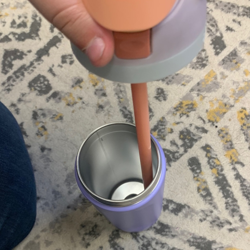 Stylish Purple Flip-Top Owala Water Bottle - Picture 3 of 10